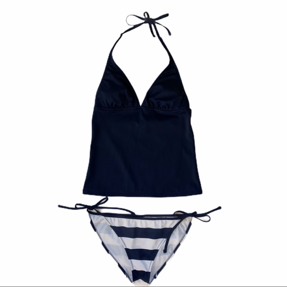 GAP Other - GAP 2 Piece Navy & White Tankini Swim Suit